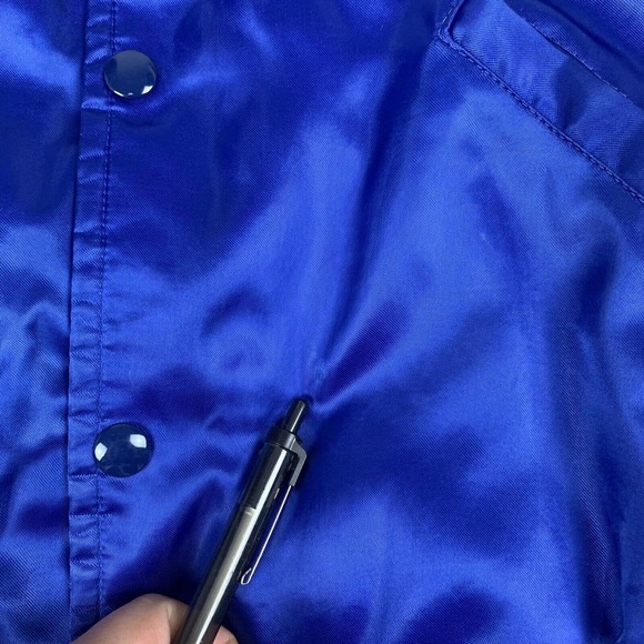 VTG Howe 22nd Grammy Awards 1980 Satin Blue Jacket 70s 80s Blue SZ Small - Picture 10 of 10